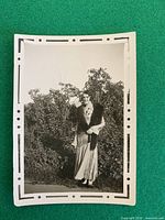 front of snapshot showing subject and border
