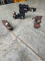 Overview of Rebel Gen-Y adjustable hitch and two Acme ball mounts