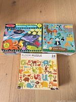 All three puzzle boxes grouped together