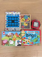 Lot overview showing all five items