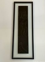 Full view of framed engravings