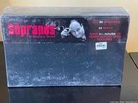 Front of sealed Sopranos complete series DVD box
