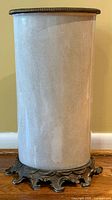 Full view of porcelain umbrella stand front