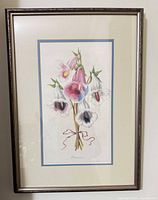Front view of framed botanical print