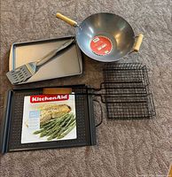 Group shot showing all six items arranged on floor