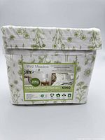 Front view of sealed Wild Meadow sheet set package