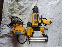 All three DeWalt tools side by side showing overall condition