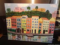 Front view of the painting showing entire artwork and signature