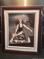 Full view of framed painting