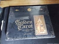 Front view of sealed Golden Tarot Visconti-Sforza box set