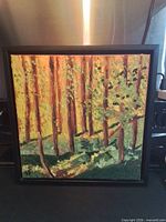Front view of framed painting