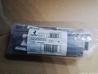 Bulk outer bag showing Richelieu label, barcode, quantity 10, model BP56325/192900