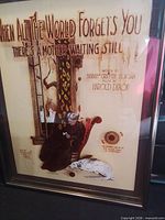 Framed artwork "When All the World Forgets You" front view
