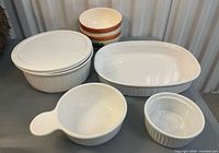 Group shot of all seven pieces displayed