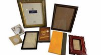 All eight assorted picture frames displayed together