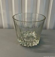 Full view of glass ice bucket