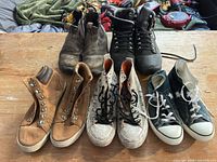 Group shot of all five pairs on tabletop