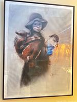 Full view of framed artwork