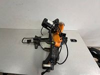 Left side overall view of Chicago Electric compound miter saw