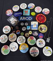 Entire assortment laid out on black background
