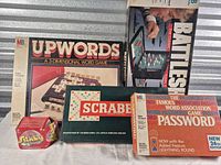 Front view of all five boxed items