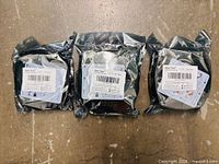 Three sealed Alex Tech sleeving rolls in foil packaging