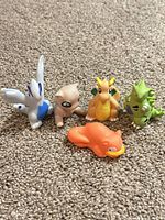 Group shot of all five Pokémon finger puppets
