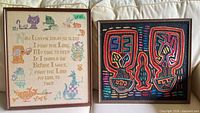Both framed artworks side by side