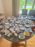 Top view of full assortment on table showing quantity and pattern variety