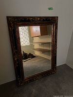 Full view of mirror showing size and frame design