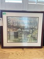 Rainy Spring Day at Jones Falls framed print