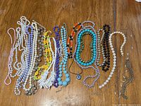 Full collection laid out on table showing colour variety and count