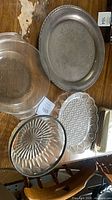 Top view of all five pieces laid out