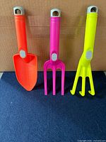 Front view of all three tools upright