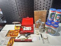 All items laid out on table