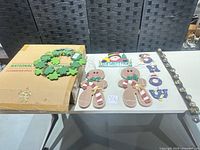 Overview of all items laid out on table