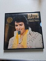 Full view of framed Elvis album cover