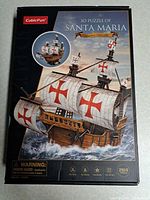 Front of sealed CubicFun Santa Maria 3D puzzle box
