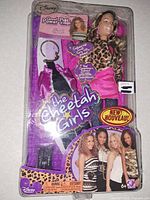 Front of sealed Cheetah Girls Chanel doll box showing doll and accessories