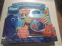Front view of sealed Finding Dory Undersea Activity Fun kit showing contents and graphics