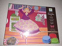 Front view of sealed DJECO gouache paint set box