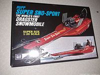 Front of boxed MPC Rupp Super Sno-Sport model kit