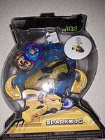 Front of sealed Screechers Wild! Sparkbug package showing vehicle, disk and branding