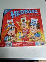 Front of sealed Hedbanz 2nd Edition box