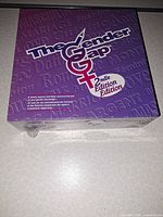 Front view of sealed The Gender Gap 2nd Edition board game box