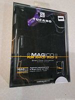 Front view of sealed Tucano Magico case in packaging