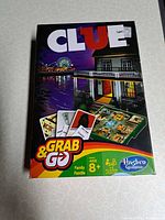 Front of Clue Grab & Go box
