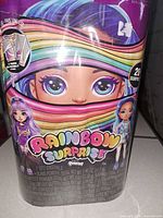 Front of sealed Rainbow Surprise playset package showing doll imagery and branding
