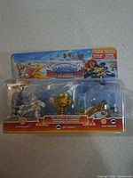 Front view of sealed Skylanders SuperChargers Sky Racing Action Pack showing all contents