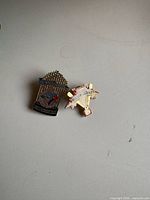 Both Blue Jays pins on surface